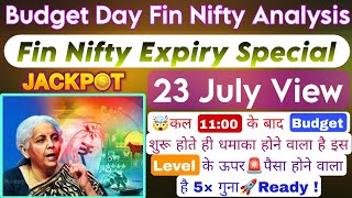 Budget Day Finnifty Expiry Zero To Hero Strategy  Finnifty Expiry amp Budget Day Strategy For 23 July [upl. by Deer404]