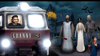 TRAIN ESCAPE FROM GRANNYS HOUSE  GRANNY 3granny3 technogamerz duet viralvideo duet 1mviews [upl. by Refinne]