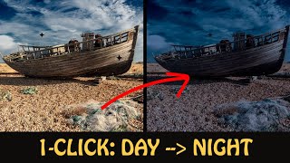 Photoshop Secrets Instant Day to Night Photo Effect 1 Click [upl. by Nie]