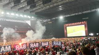 Denmark goal celebrations against Peru in Parken [upl. by Amin]