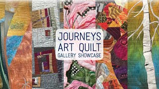 Journeys March 2023 Stitchin Post Art Quilt Gallery Showcase with Jean Wells [upl. by Ayote]