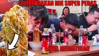 LOMBA MAKAN MIE SUPER PEDAS LEVEL MEMATIKAN FT MGDALENAF amp NEX CARLOS  CABENYA HARUS HABIS [upl. by Anilatsyrc]