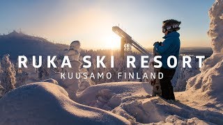 Winter wonderland of Ruka Ski Resort Kuusamo Finland [upl. by Duffie]