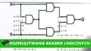 Podstawy 34  Jak rozwiązywać bramki logiczne Twierdzenia algebry boola [upl. by Ayrb270]