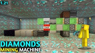 I Make Diamonds Mining MACHINE in Minecraft Gameplay 6 [upl. by Aleyam]