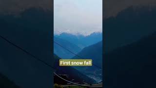 first snow falling in swat [upl. by Ardnuaet]