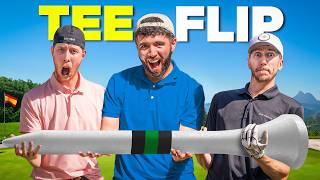 BIG WEDGE GOLF TEE FLIP CHALLENGE [upl. by Atneciv]