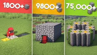 3 LEVELS OF COBBLESTONE FARMS  Which Is the BEST One For You [upl. by Roy]