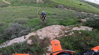 KTM 350 EXCF vs TM EN250Fi 4T Secret Enduro TrackSpecial Lachishהקפת אנדורו במסלול סודי בלכיש🇮🇱 [upl. by Maddox682]