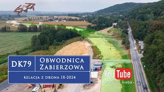 Obwodnica Zabierzowa DK79  relacja z drona IX2024 [upl. by Isnan]