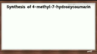 Synthesis of 4methyl7hydroxy coumarin [upl. by Peednama]