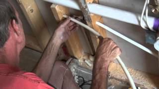 Water line install for double sinks Part 1 [upl. by Saval508]