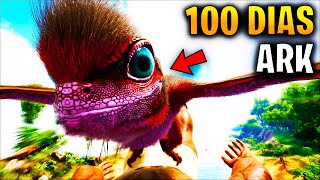 ​​SOBREVIVIENDO 100 DIAS en ARK Survival Evolved  TAMEO UN SINOMACROPS [upl. by Vtehsta]