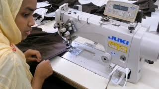 Garments Industry Skill operators pocket Ruling amp Top Stitch [upl. by Ycnan]