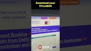 How to download syllabus of DU SOL  Bcom BA BBA syllabus download  DU SOL SYLLABUS  DU SOL [upl. by Imeaj]