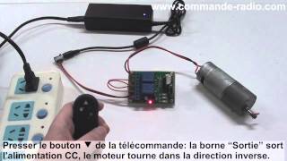 Comment Utiliser Interrupteur avec Télécommande pour Commande Sans Fil La Rotation du Moteur [upl. by Beore]