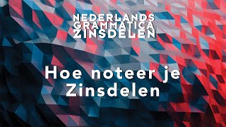 Grammatica Nederlands  Hoe noteer je zinsdelen [upl. by Three3]