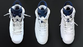 3 WAYS HOW TO LACE NIKE AIR JORDAN 6 Laces Styles [upl. by Aiuqenehs76]