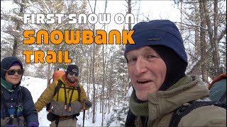 First Snow on Snowbank Trail BWCA [upl. by Etnaihc]