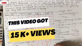 Tacheometry surveying  Distance and elevation surveying numerical calculation lecture 5 [upl. by Delcina]