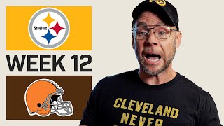 Steelers vs Browns  2024 NFL Week 12 [upl. by Ennovoj]