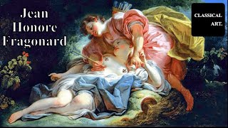 JeanHonore Fragonard  🎨 🖼️ Masterpieces of Rococo Art [upl. by Ahsinaw]