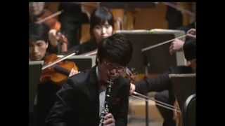 Han Kim plays Mozart clarinet concerto K622 2nd mov in Gwangjoo Korea [upl. by Lux52]