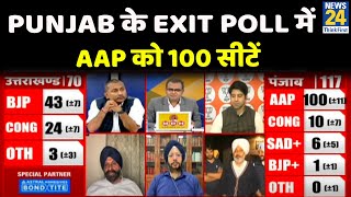 Punjab Election 2022 Exit Poll Punjab के Exit Poll में AAP को 100 सीटें  Sandeep Chaudhary [upl. by Mehitable227]