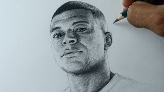 Como desenhar o Kylian Mbappé da Seleção Francesa PASSO A PASSO narrado [upl. by Yuria]