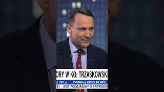 Wyjście Radosława Sikorskiego ze studia TVN [upl. by Leksehcey]