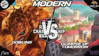 Glimpse Of Tomorrow VS Goblins MTG Modern [upl. by Blatman]