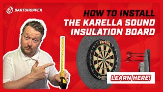 Dartshopper Media  How to install the Karella sound insulation backboard How to Dartshopper Media [upl. by Labotsirhc]