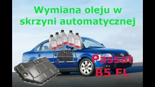 Wymiana miski olejowej oraz oleju w automatycznej skrzyni biegów Passat B5 FL [upl. by Cybil]