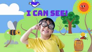 quotSing amp Sense The Five Senses Songquotkidslearning viralvideo [upl. by Killion]