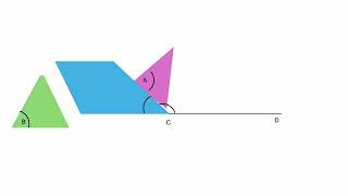 Relation between Exterior angle and distant interior angle ।। Animation Video।। By Chandan Naik [upl. by Jumbala]