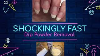 Shockingly Fast Dip Powder Removal  Rice Baggie Method  Rossi Dip Nails [upl. by Bartlet]