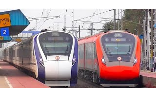 12 Different Vande Bharat Express Train clips All Vande Bharat Trains of West Ben [upl. by Manouch328]