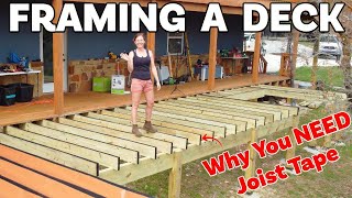 How to Build a Deck  Footings Posts amp Framing [upl. by Cairns326]