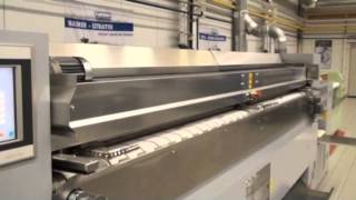 IPSO CFFS Ironer Feeding Folding Cross Folder amp Stacker [upl. by Voorhis]