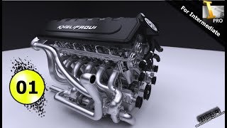 Autodesk Inventor tutorial V12 engine  Ep 01 Full HD 😍 [upl. by Eruot]