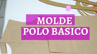 COMO HACER MOLDE DE POLO BÁSICO PARA HOMBRE [upl. by Lenahs]