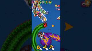 WORMSZONEIO  GIANT SLITHER SNAKE TOP 01  Epic Worms Zone Best Gameplay  Worm The Smasher [upl. by Diley]