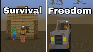 100 Minecraft Bedrock Players Simulate Civilization in a Zombie Apocalypse [upl. by Newell]