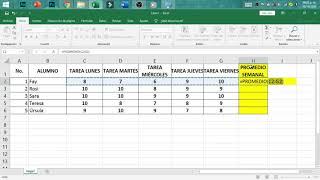 SACAR PROMEDIO EN EXCEL PARA PRINCIPIANTES  MUY RÁPIDO [upl. by Eitsyrk]