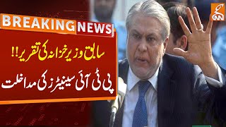 Former Finance Minister Ishaq Dar Speech in Senate  Breaking News  GNN [upl. by Reeva]