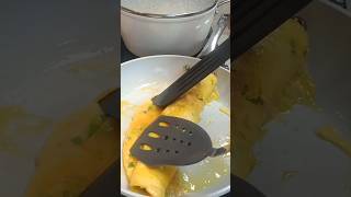 Flipping Omelette shortvideo satisfayingsounds viralshort asmr [upl. by Nahte368]