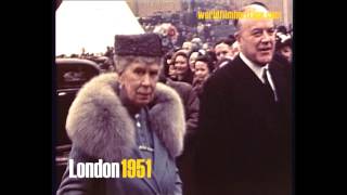 London 1951  Royals at the Festival of Britain  in colour [upl. by Charlot806]