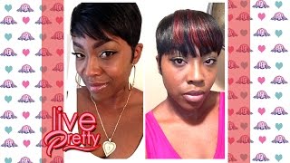 Short Relaxed Hair ClipIn Color [upl. by Feola300]