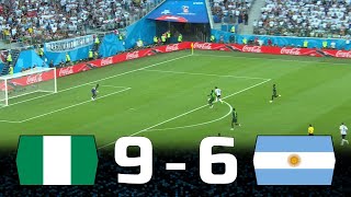 Nigeria Destroying Argentina  Nigeria 9 vs 6 Argentina Friendly Matches Highlights 20112017 [upl. by Atsillak413]