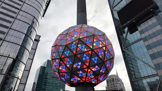 Times Square New Years Eve Ball Drop 2024 Test in New York City [upl. by Wickner]